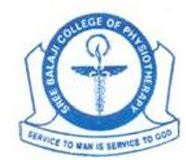 Sree balaji college of physiotherapy, chennai Logo